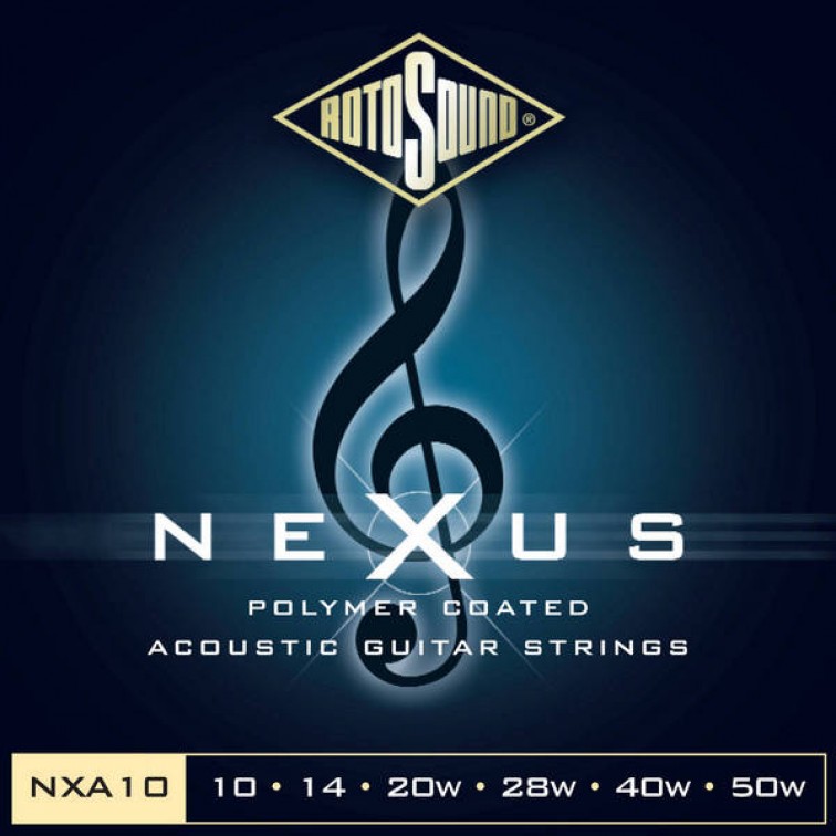  Струни за акустична китара 6 струни ROTOSOUND NXA10